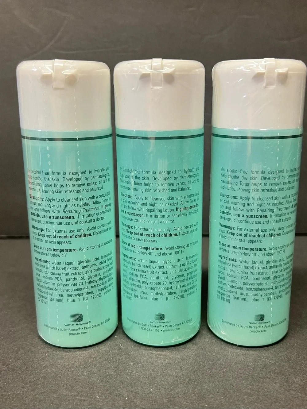 Proactiv Revitalizing Toner (Step 2) Three 4oz Bottles